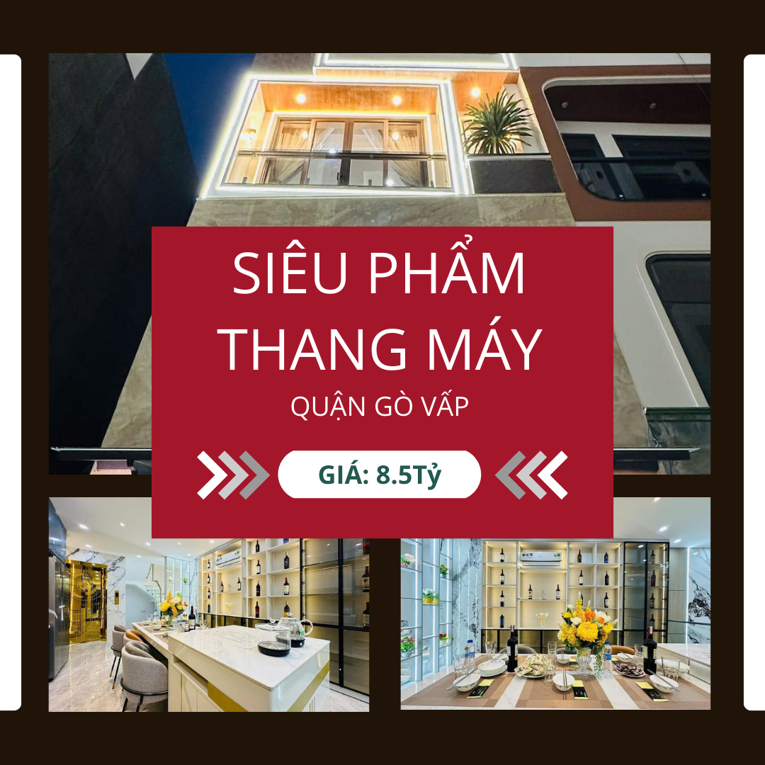 Nhà thang máy sang trọng – Chỉ 8 tỷ 500 triệu tại Gò Vấp